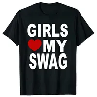 Chic Girl Love My Autism Swag Fun Autistic Boy Gift Graphic Street Clothing Short Sleeve Gift Creative T-shirt for men