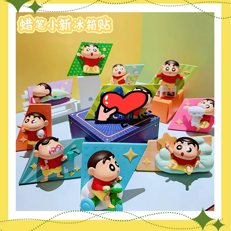 

Crayon Shin-chan Happy Fragments Series Blind Box Toys Kawaii Anime Action Figure Surprise Mystery Box Dolls Gift