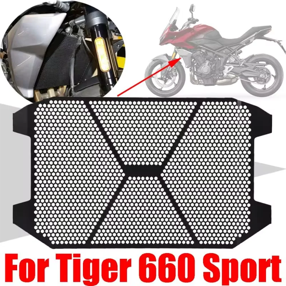 

For Triumph Tiger 660 Sport Tiger660 660S Accessories Radiator Guard Grille Grill Protective Cover Protector Water Coolant Guard