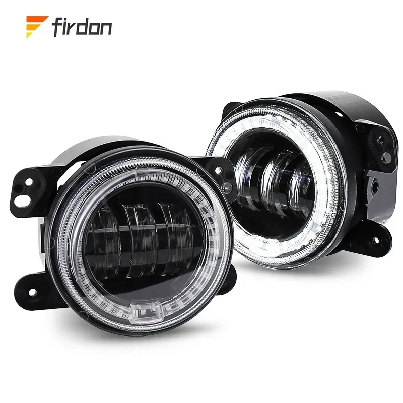 OVOVS 4'' Led driving lights 30W 4 Inch Halo Led Fog Light For Jeep Wrangler JK