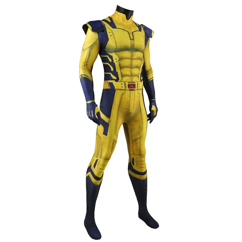 Wolverine Cosplay Costume Jumpsuit James Howlett Armor Set 3D Printing Zentai Bodysuit Superhero Halloween Adult Man Outfit