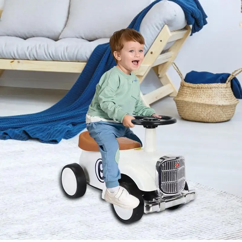 Car For Toddlers To Ride Kids Toddler Retro Ride On Car Push Toy Car For Children Over 9 Months Babyshower And Birthday Gift