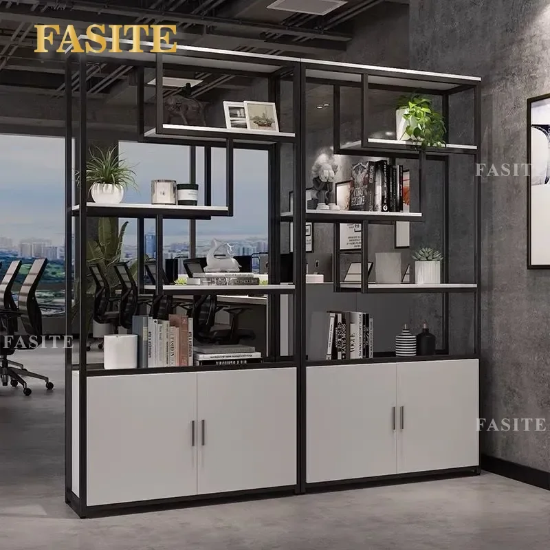 For Industrial Wrought Iron Partition Rack Floor Standing Display Shelf Bookcase Flower Stand Simple Storage Cabinet for