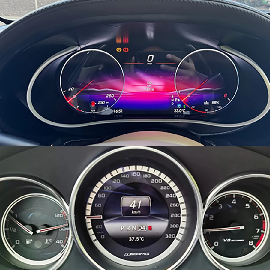 12.3inch Carplay LCD Dashboard Panel For Mercedes Benz CLS 2012-2017 Android Auto Smart Cluster Car Speedometer Instrument panel