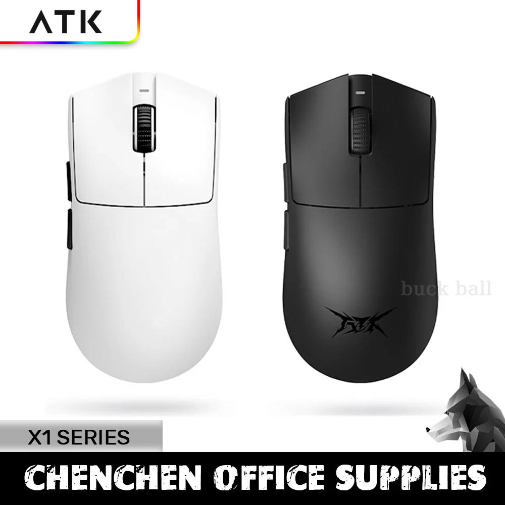 

Atk X1 Pro Max Mouse X1 Ultra Wireless Bluetooth Mouse Lightweight 49g Paw3950/Ultra 8k 2 Mode Mouse Fps Office Gamer Mouse Gift