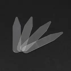 200Pcs Plastic Clear Collar Stays Stiffeners Stay Bones Men Shirt  Clear Collar Stays  Collar Support Collar Insert