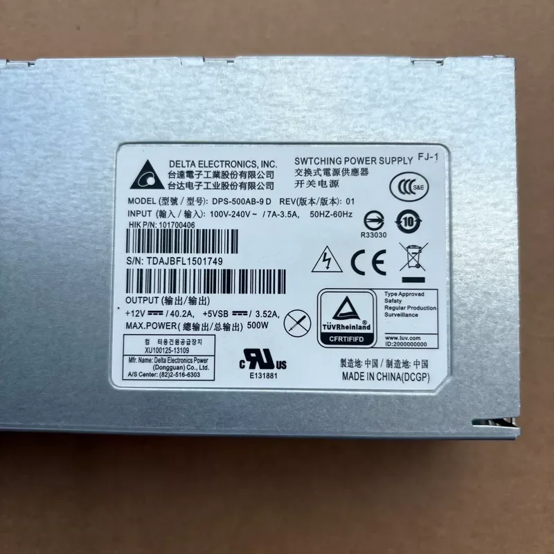 for Delta DPS-500AB-9 D 500W Hot Swappable Redundant Power Supply