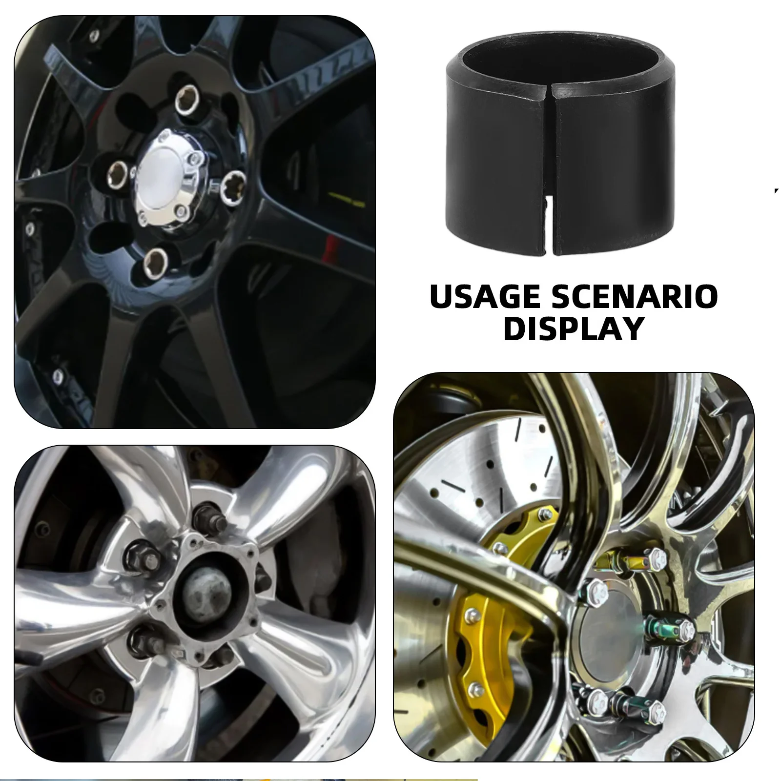 

10pcs Precision Car Wheel Lug Nut Key Set Durable Center Ring Truck Bus Wheel Bore Spacer Stable Tire Alignment