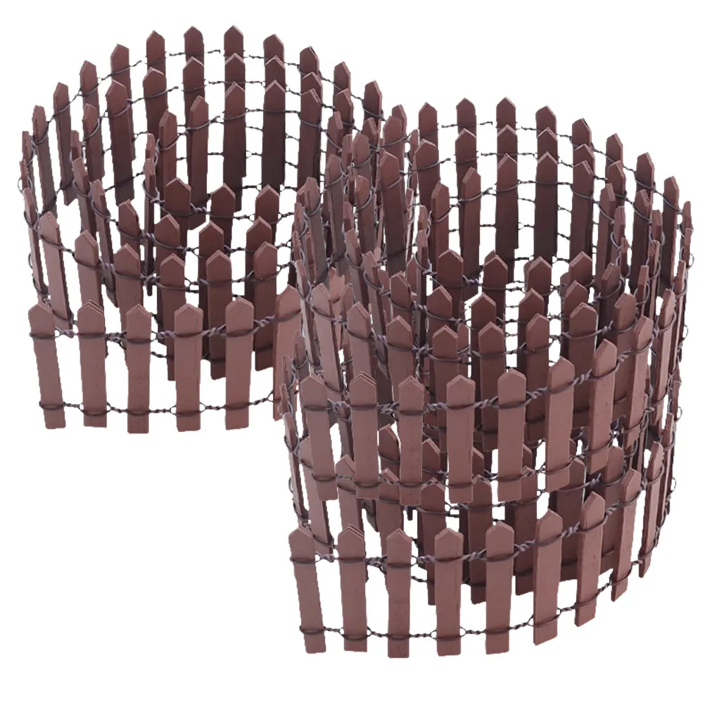 

Набор из 3 миниатюрных деревянных заборчиков для микроландшафта, декор для сказочного сада, украшение для кукольного домика, уличный декор для рукоделия