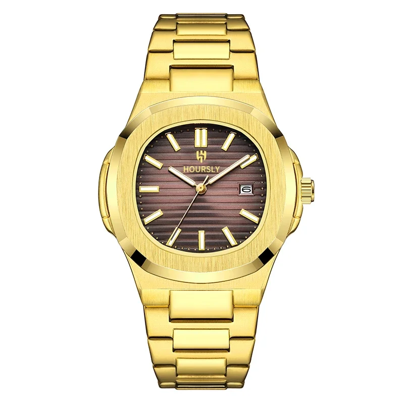 Reloj de lujo para hombre, Reloj de pulsera de cuarzo para hombre, Reloj clásico negro, azul, plateado, dorado, números romanos, Reloj de acero inoxidable para hombre de negocios