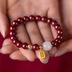 Lucky Wealth Red String Transport Bead Bracelet Bangle Handmade Adjustable Attract Money Wealth Bracelet for Women Men