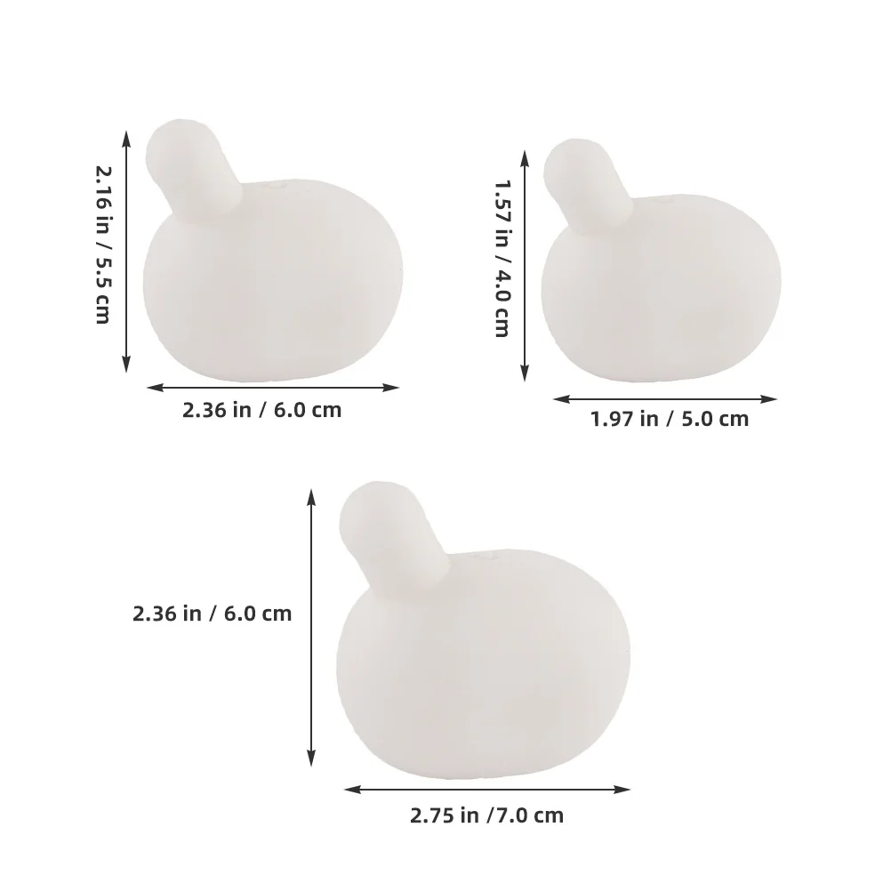 18Pcs Bubble Blower Inner Core: Silicone DIY Squeeze Insert for Kids Transparent Fun Sensory Play Party Favors Animal Spit