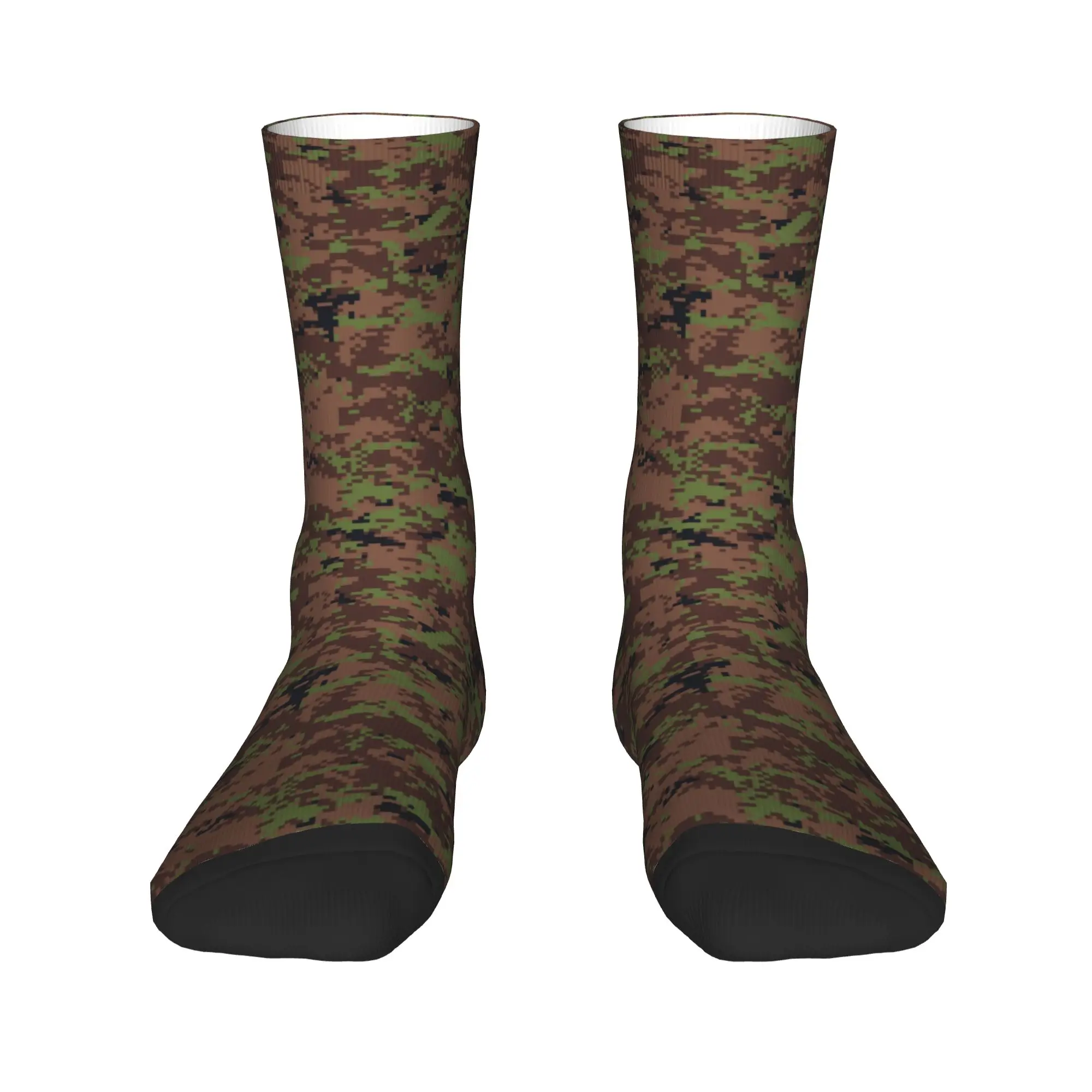 

Digital Camo German Flecktarn Camo Camouflage Dress Socks Men's Women's Warm Fashion Crew Socks
