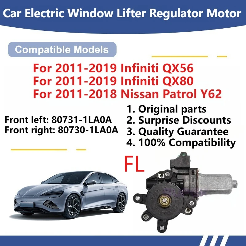 

For 2011-2019 Infiniti QX56/QX80/2011-2018 Nissan Patrol Y62 Car Electric Window Lifter Regulator Motor Original Parts