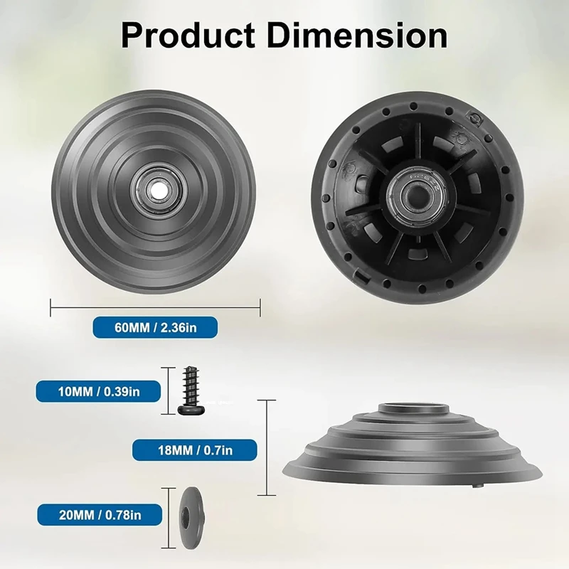 DT19 V-Ball Wheel Replacement for Dyson V10 V11 V15 Vacuum Cleaner 100W Direct Drive Cleaner Head Wheel Parts Accessories
