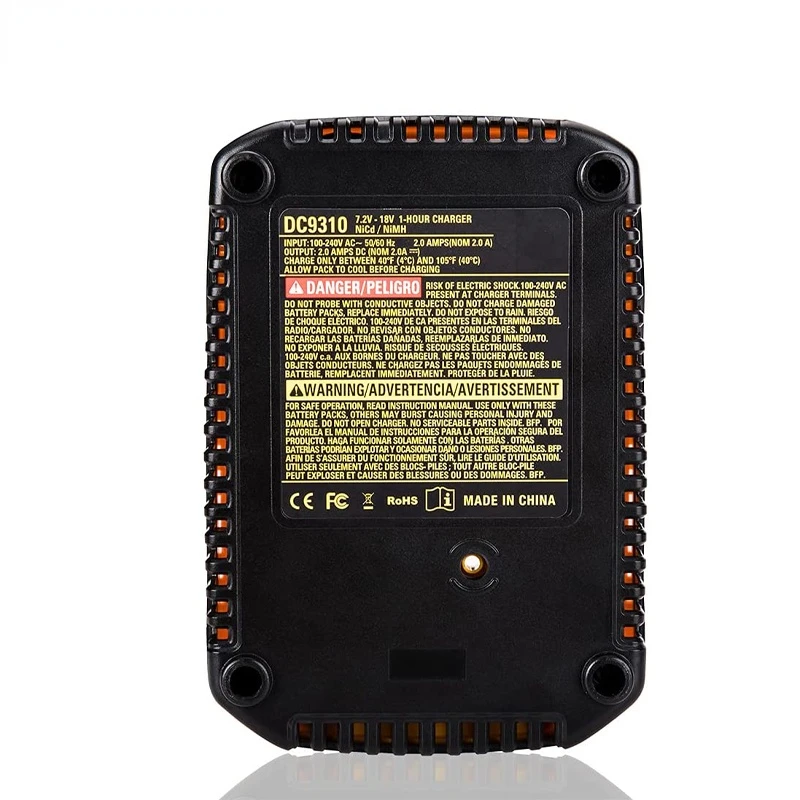 DC9310 18V Battery Charger Replacement for Dewal 18V Charger DW9116 Compatible for Dewal 7.2V-18V XRP NiCD/NiMH Battery DC9098