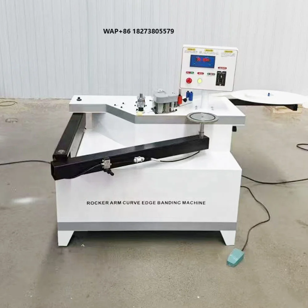 China PVC MDF Frame Curve Edge Banding Machine Solid Wood Particle Board  Banding Machine