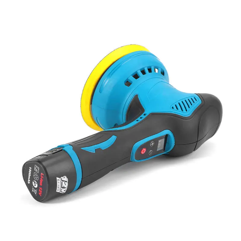 Cordless Car Polisher Wireless Waxing Machine 12V Lithium Battery Eccentric Dual Speed Buffer Kit for Auto Paint Care Detailing