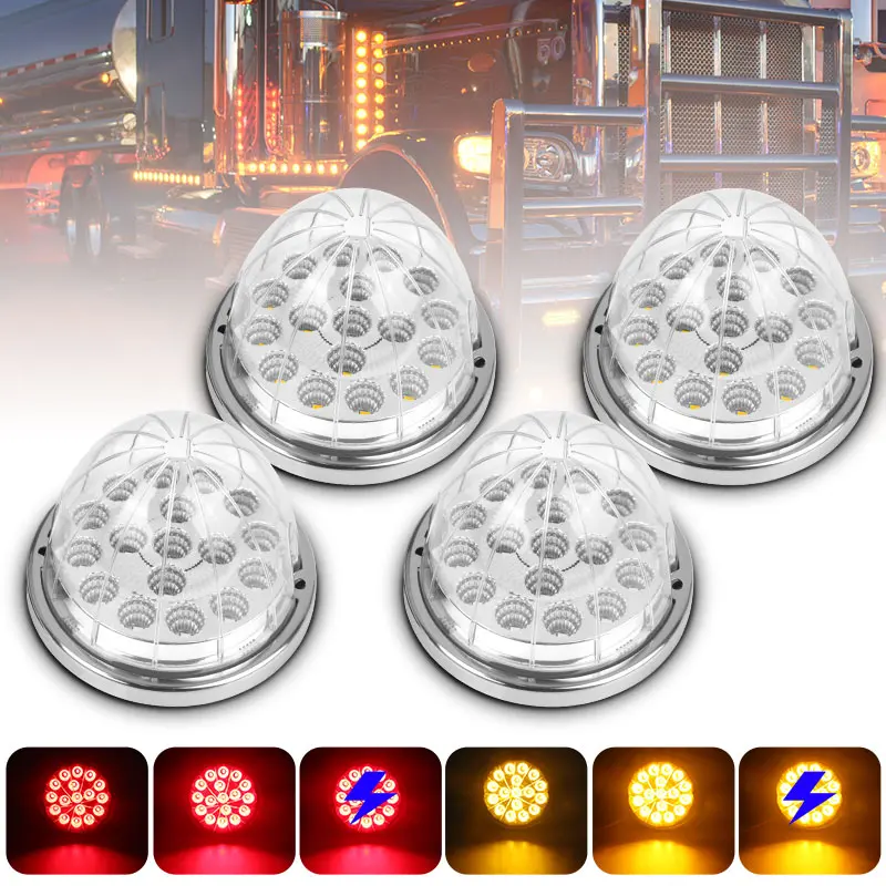 Watermelon LED Light Car Side Marker Light Clear Len External Dome Light Truck Trailer Turn Signal Indicator Flash Warning Light