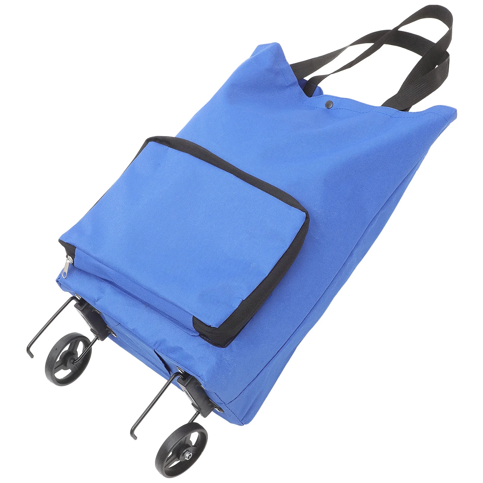 Trolley Bag Large Capacity Oxford Cloth Shopping Storage Bag Foldable Grocery Pouch Wheel Reusable Travel Picnic