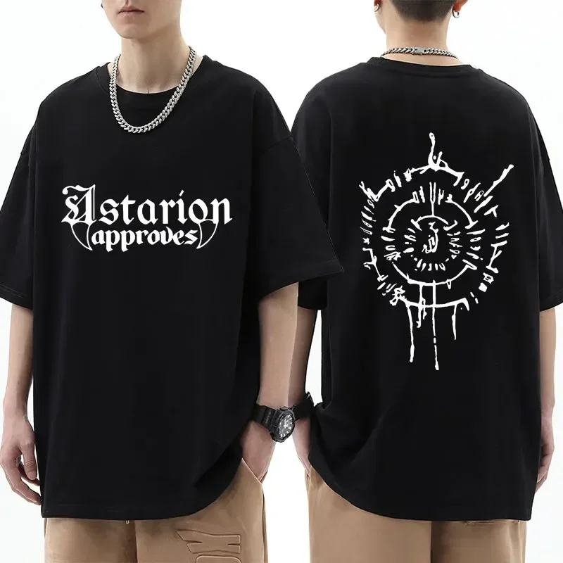 Baldurs Gate gifts streetwear Astarion approves Harajuku fashion man Hot Sale New Arrival oversized short sleeve cotton T-shirt