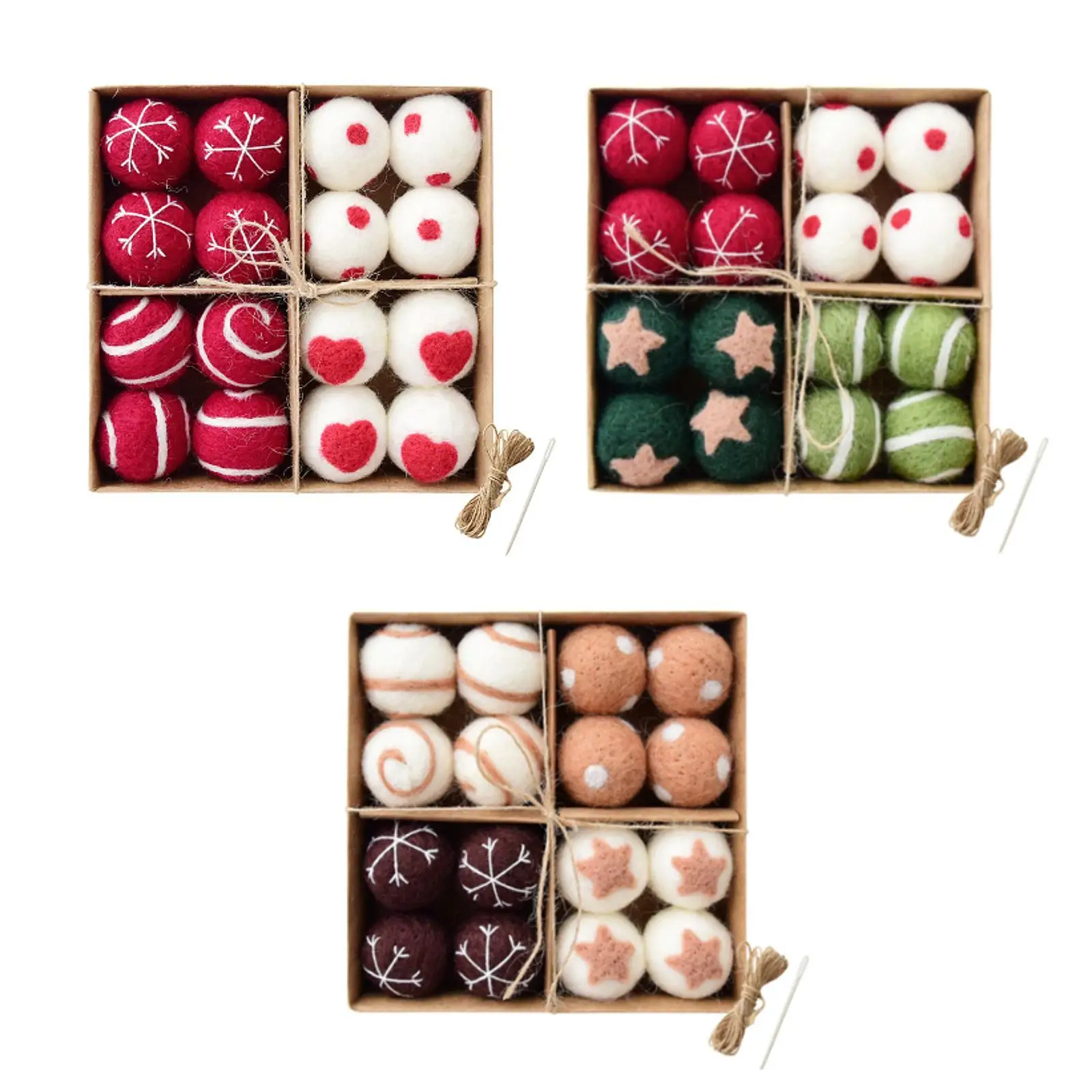 

16x Рождественские шары, украшения, подвески, безделушки, сделай сам, домашний декор