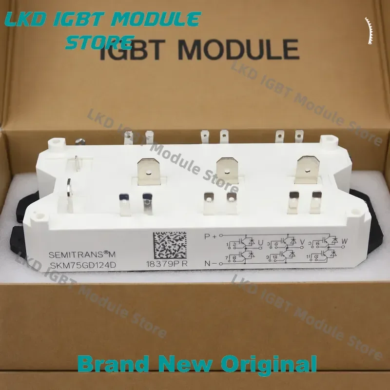 New IGBT Module for SKM75GD124D SKM75GD123D SKM40GD123D SKM50GD125D SKM40GD123D Power Transistor Replacement