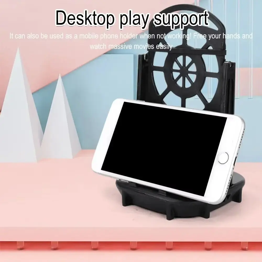 

Plastic Desk Walking Swing Bracket Bearing Type Silent Desktop Phone Stand Automatic Device USB Cable Phone Holder Pedometer
