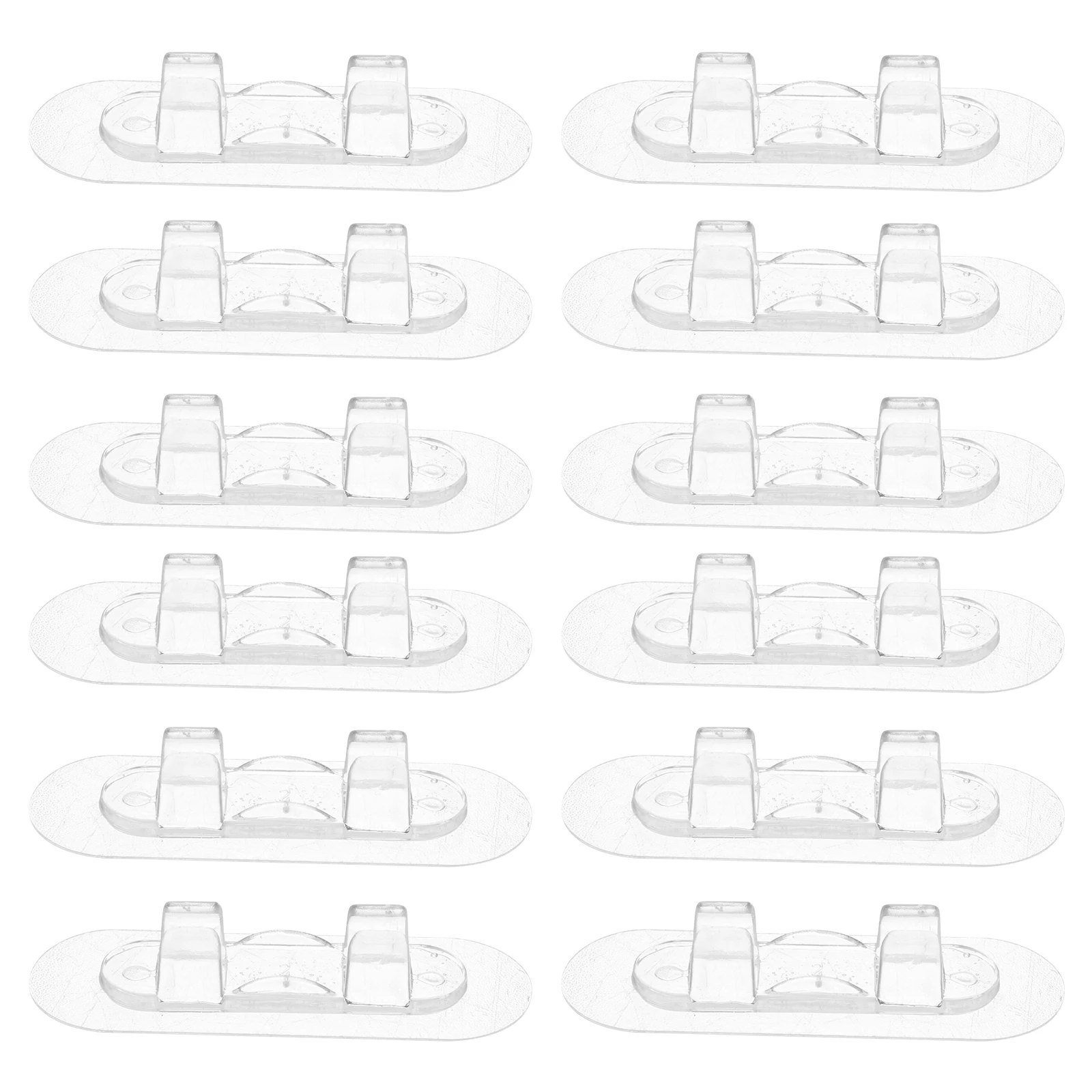 

10 Pcs Cable Organizer Transparent Self Adhesive Wire Fixer Desk Management Appliance Cord Wrap Kitchen Holder Acrylic