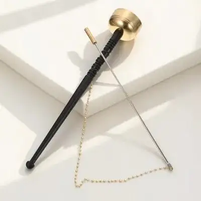 

Изысканный медный колокол Инь Цин с тонкой полировкой, громкий и мощный звук для буддийских церемоний, украшения храмов и медитации