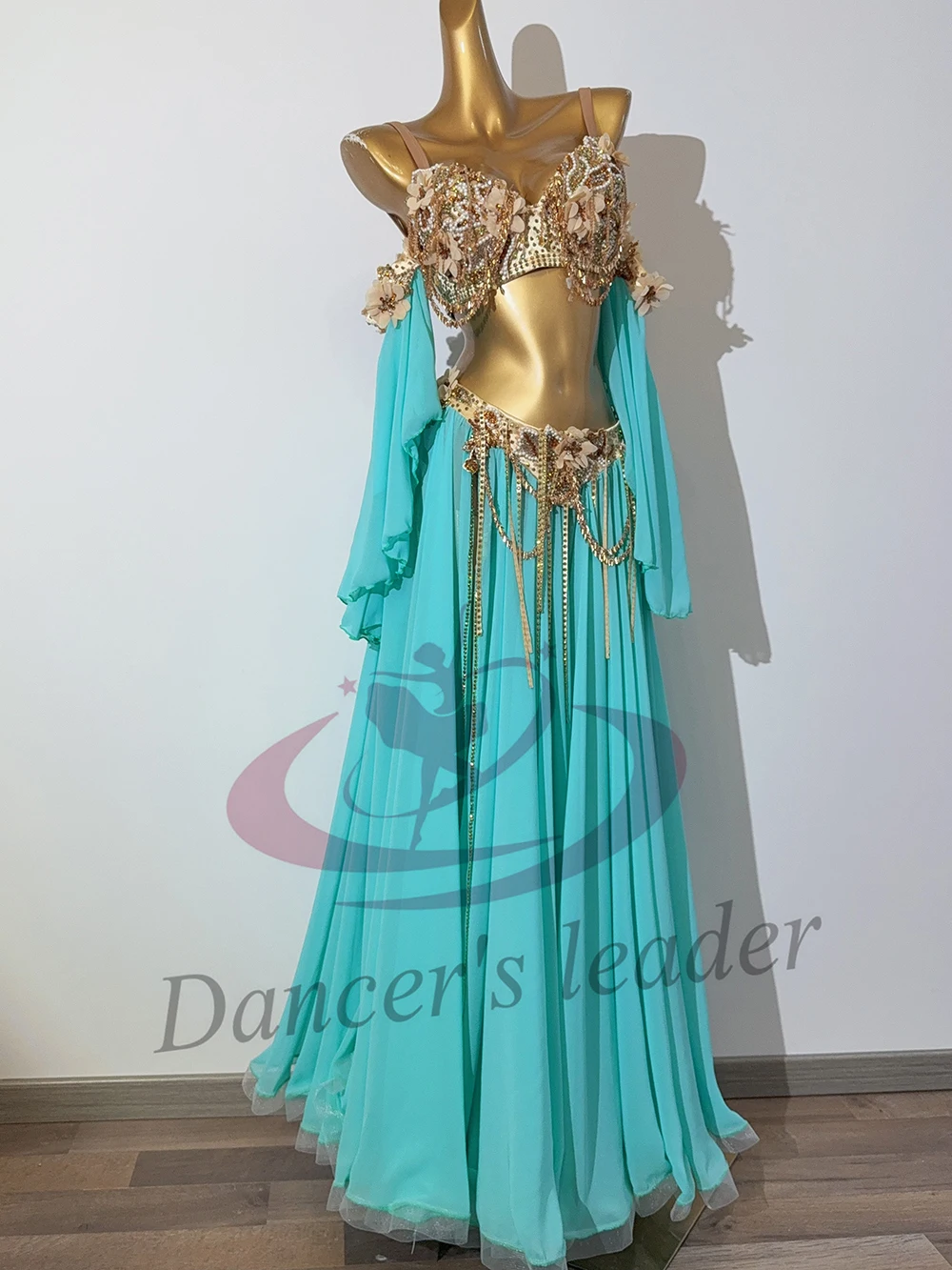 Latin Dancers, Adults, Children, High-End Custom Split Style Mesh Skirt, Precisely Samba AB Stone Performance Dress