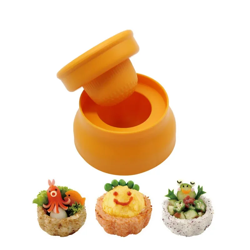 

1pc Japanese Rice Mold DIY Plastic Rice Ball Cup Mold Maker Creative Sushi Mold Maker For Kid Kitchen Sushi Tools