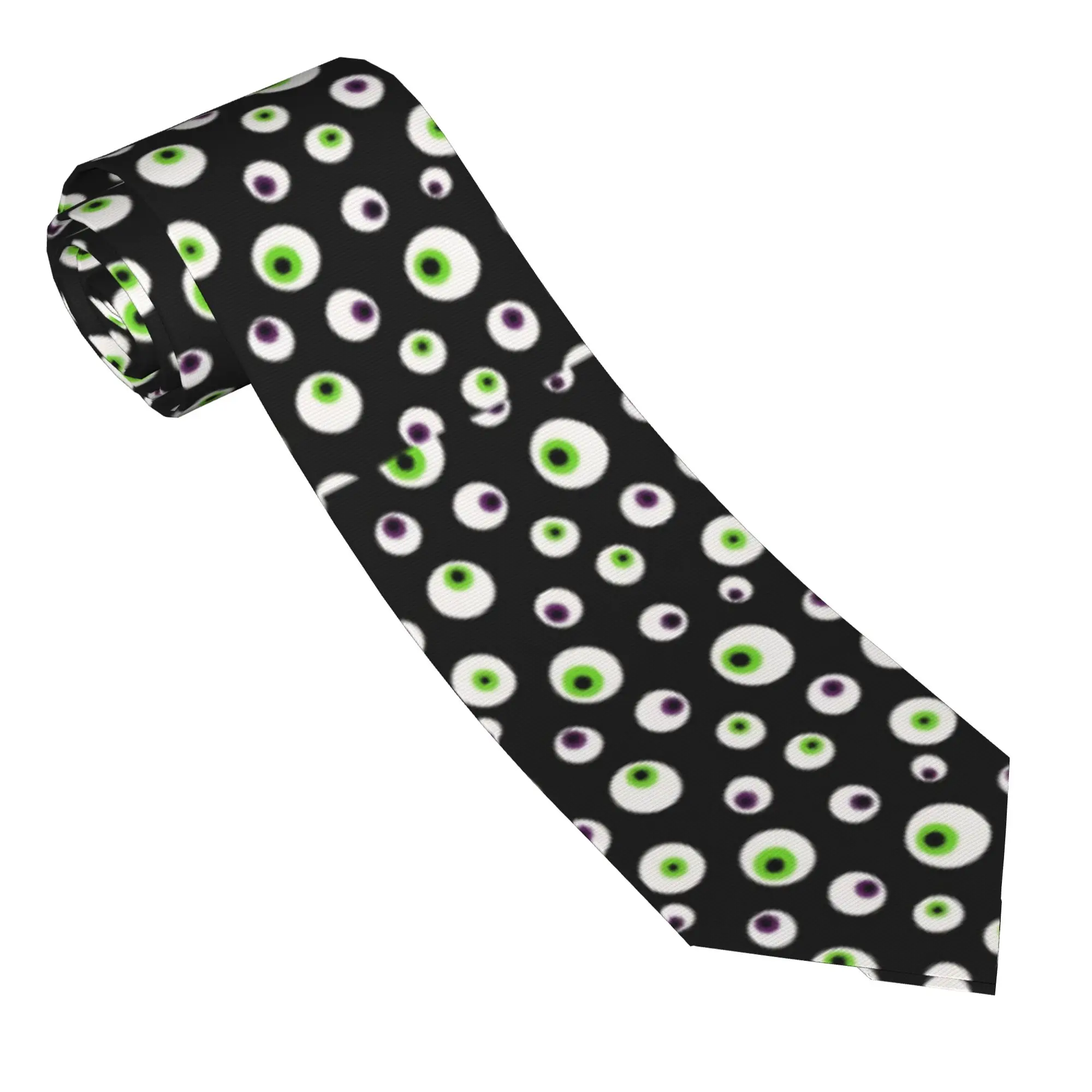 Horror Monster Eyes Halloween Unisex Necktie Casual 8 cm Neck Tie for Mens Shirt Accessories Gravatas Wedding  Cosplay Props