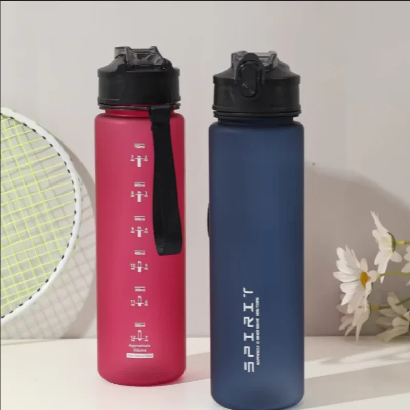 750ML Leak-Proof Sports Water Bottle with Straw & Carry Loop 5