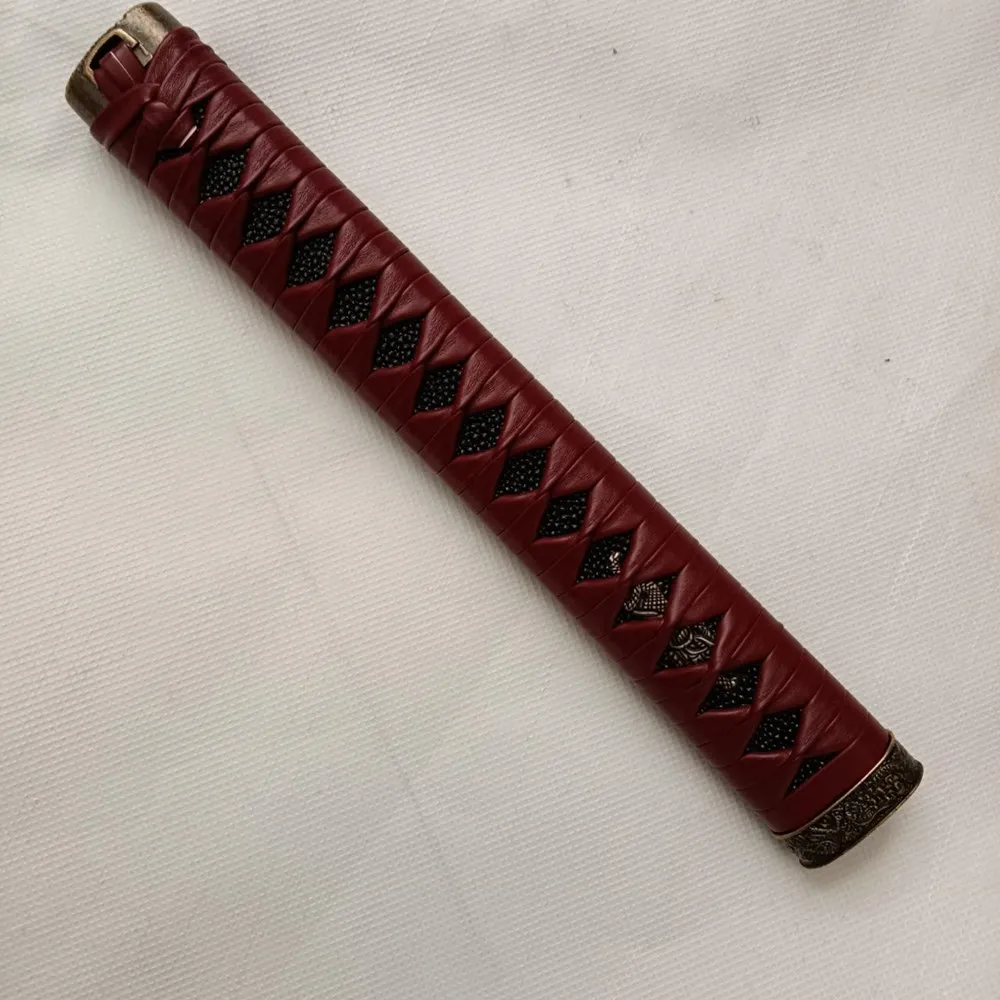 15/20/26/30/35/40cm Long Sword Handle Japanese Tsuka Wrapped Over Sword Accessories for Japanese Samurai Sword Wakizashi