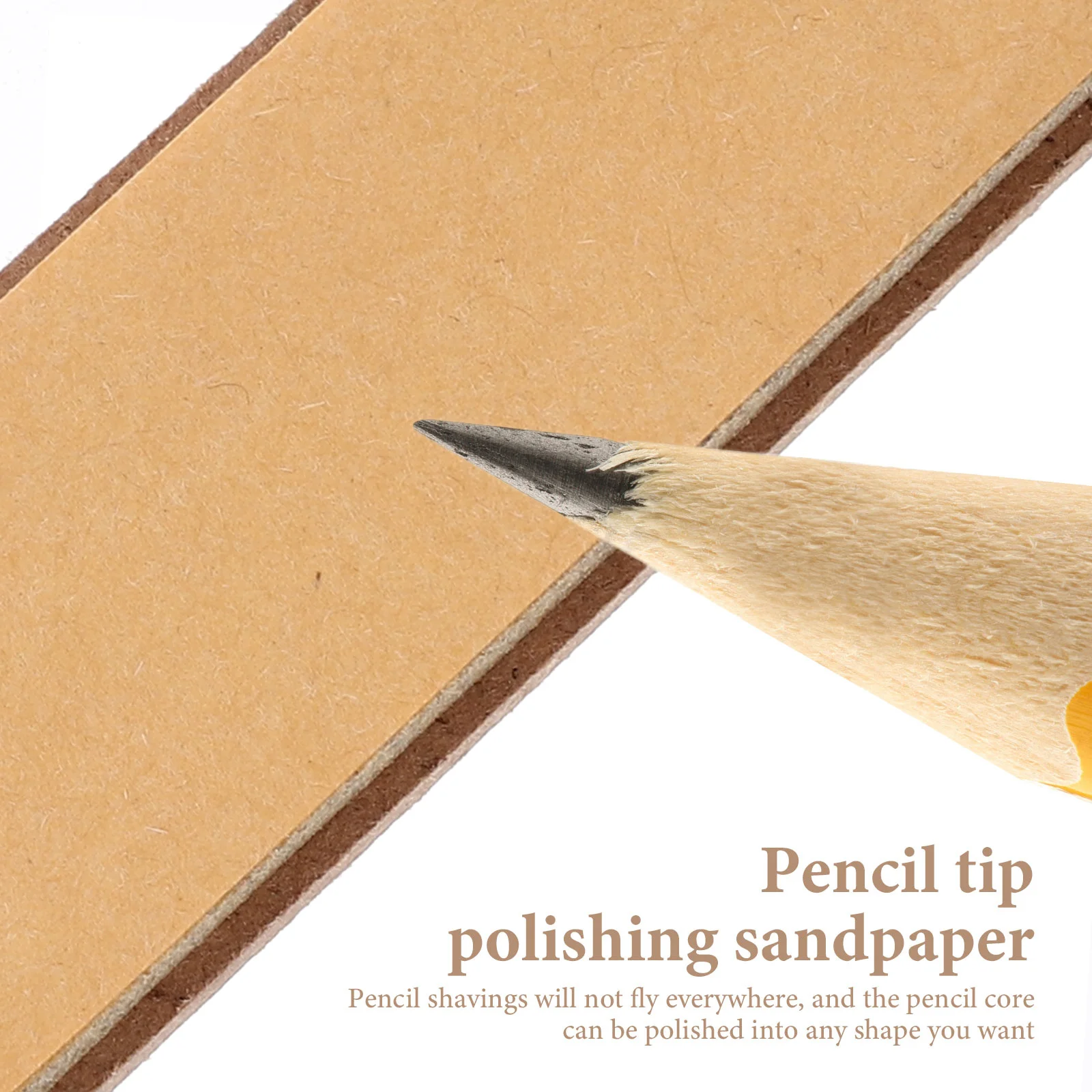 طقم ورق صنفرة للرسم مكون من 4 قطع من مستلزمات شحذ القلم الرصاص مع مبراة أقلام رصاص ملونة وأقلام تلوين الطباشير المواد الفنية