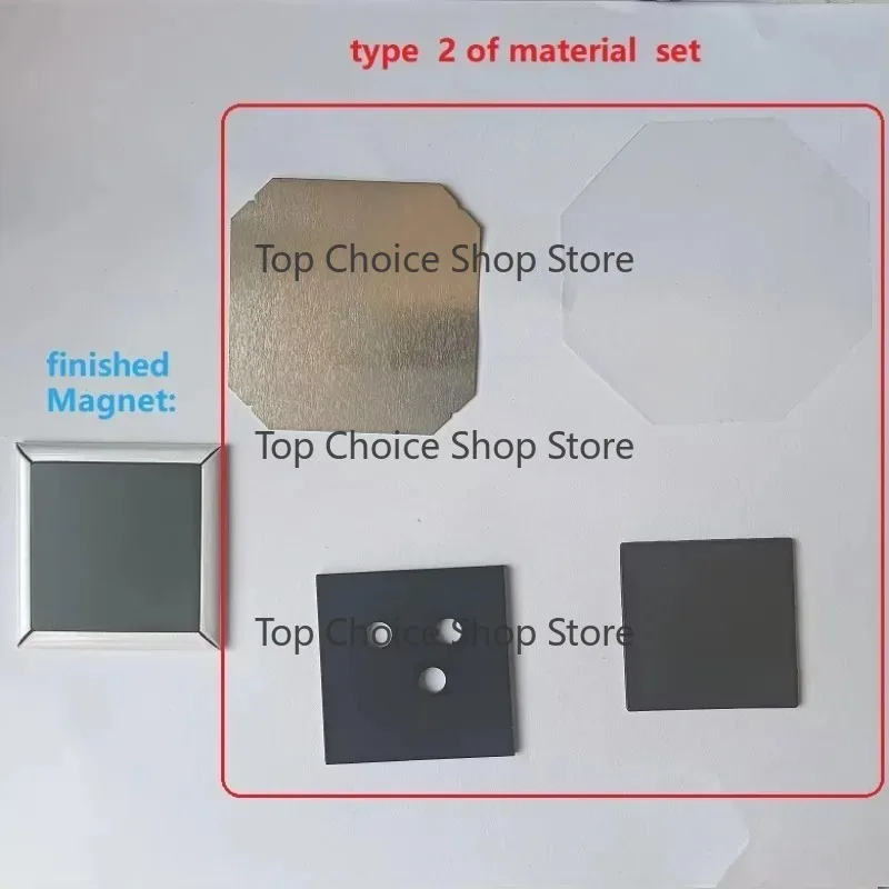 50x50 Square Badge Fridge Magnet Making Machine For Photo Badge Craft Production