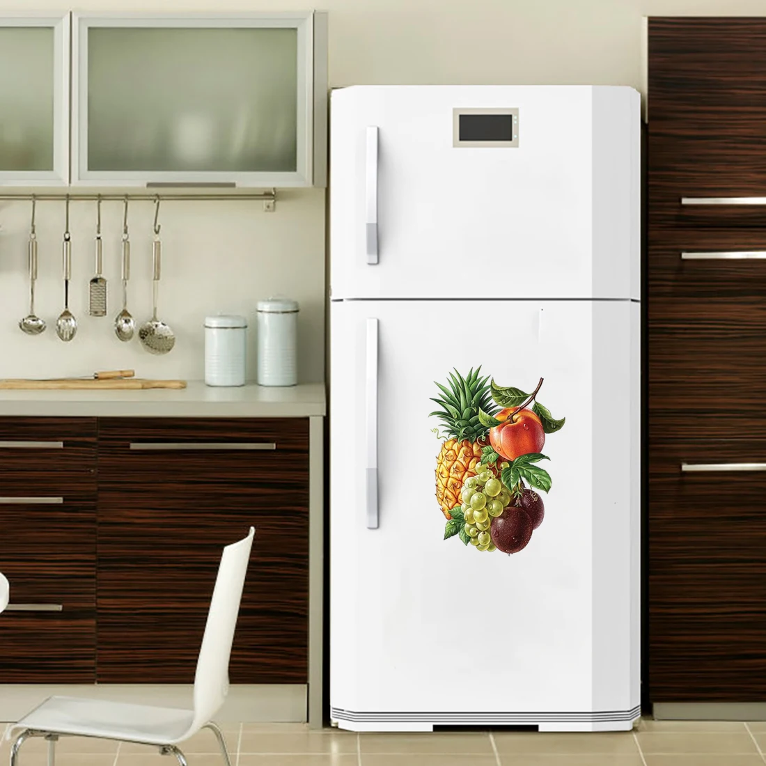 Three Ratels CV285 Nostalgic pastoral style fruit and vegetable stickersfor kitchen decoration refrigerator stickers