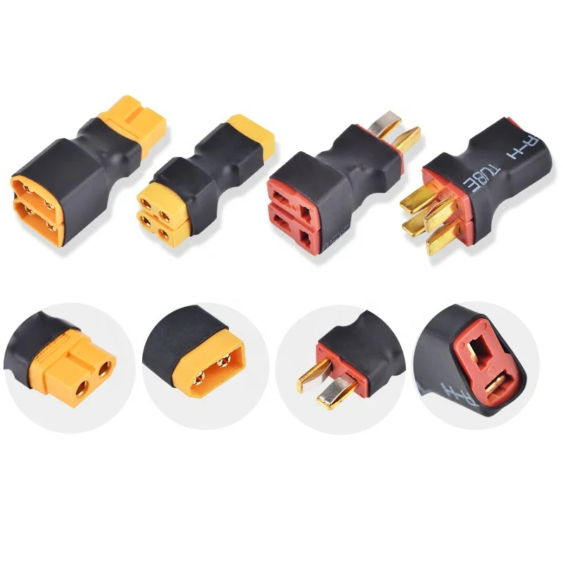

30PCS XT60 Deans T Plug Series Parallel Converter Wireless Adapter Connector For RC Model Lipo Battery Accessories