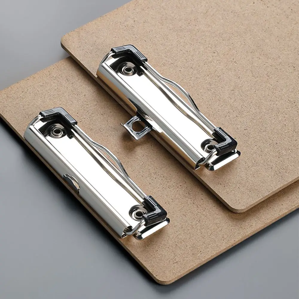 

Durable Wood Writting Pad Wood Board Low Profile Clip Clipboards Classic A4 A5 Memo Folder Cafe
