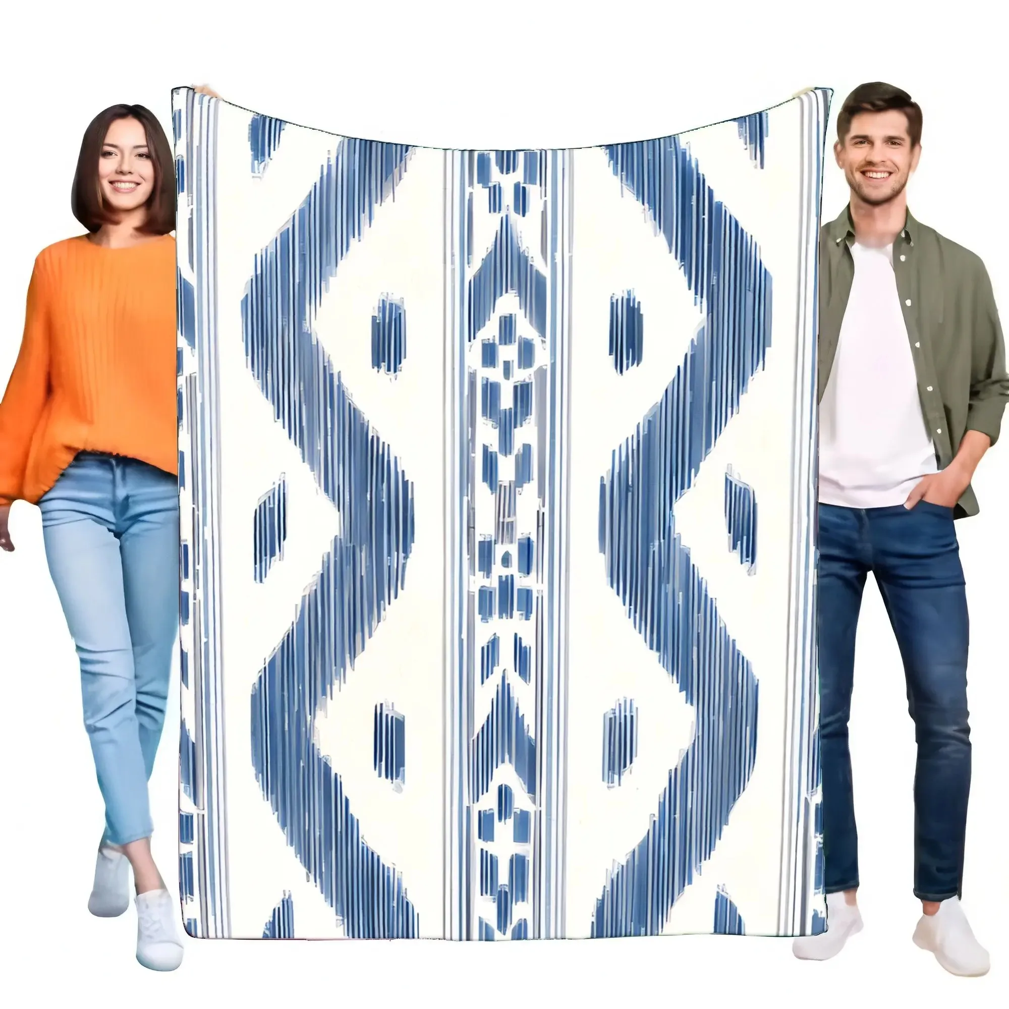 

Stylish Abstract Pattern Blanket Cozy Soft Bed Sofa Throw Decorative Lightweight Room Accent Perfect Gift for Home Decor