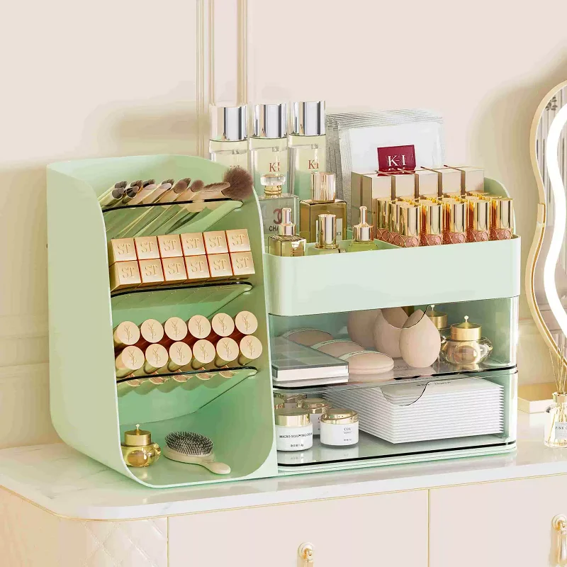 Cosmetics Storage Box Large Capacity Lipsticks Skin Care Holder Bathroom Dedroom Dressing Table Jewelry Makeup Organizer