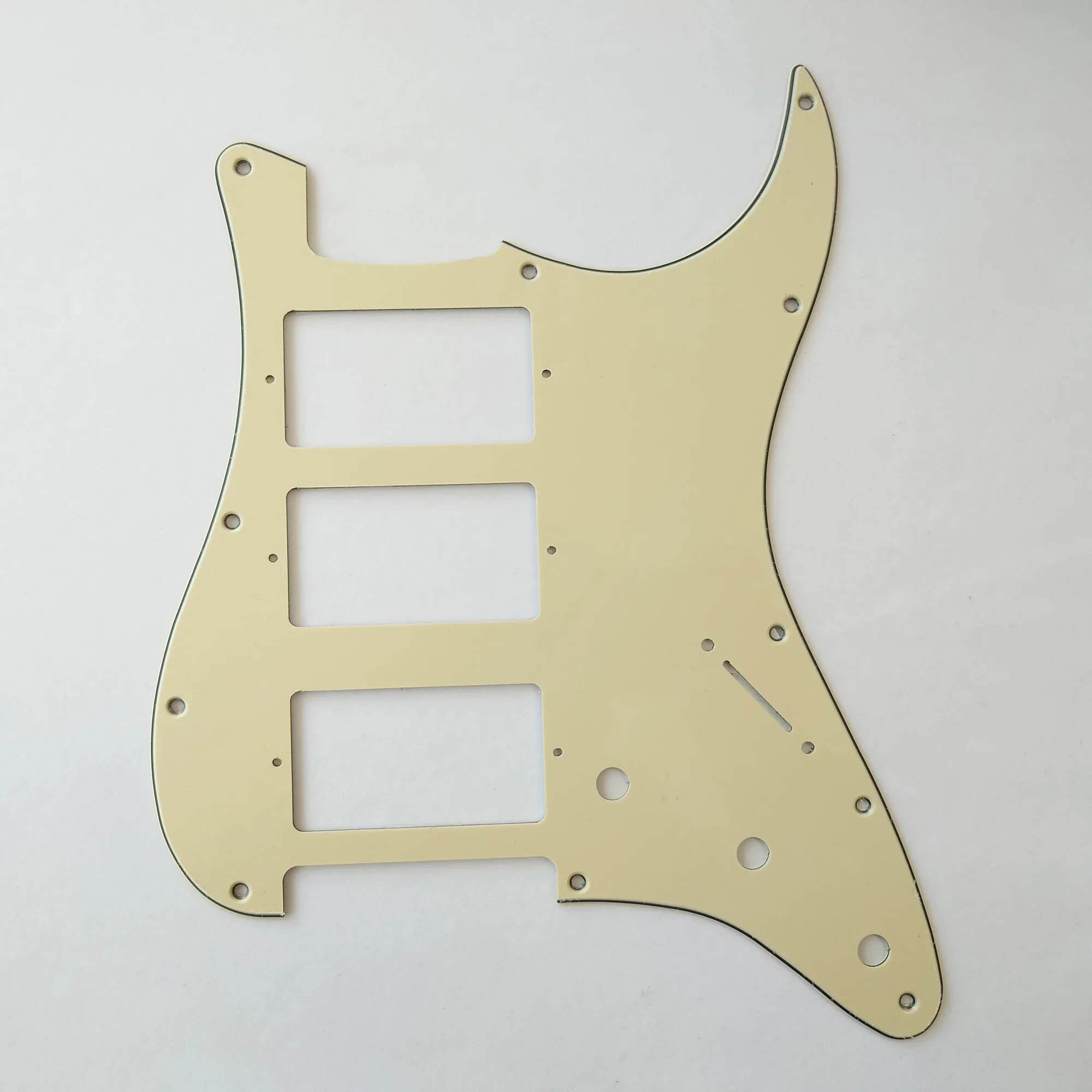 Untuk cocok FD St HHH Humbucker Pickup St gitar Pickguard suku cadang pengganti dengan pemasangan sekrup 3 Ply