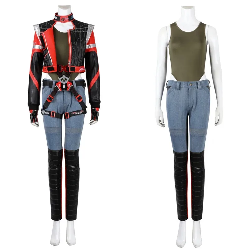 

Woman Punk 2077 Panam Cosplay Costume Leather Panam Coat Full Set and Individual Item Are Sold Halloween Comic Con Suit