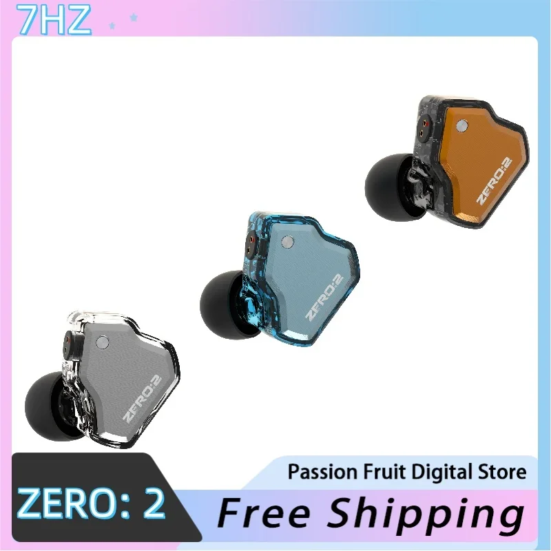 7hz Zero 2 10mm Wired Earbuds Dynamic Driver Iem Gaming Earbuds Dual Chamber Dynamic Cable For Musicians Without Microphone