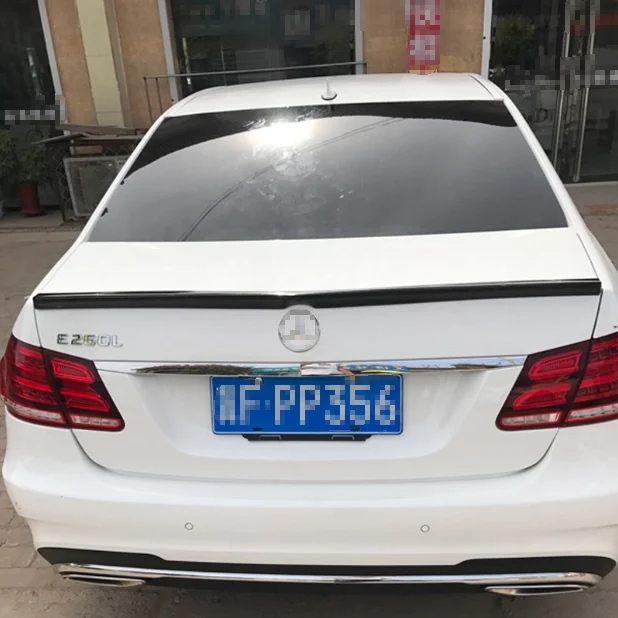 ABS Plastic Rear Trunk Lid Ducktail Lip Spoiler Wings For Mercedes Benz E Class W212 E180 E200 E260 E300 E320 Sedan 4 Door