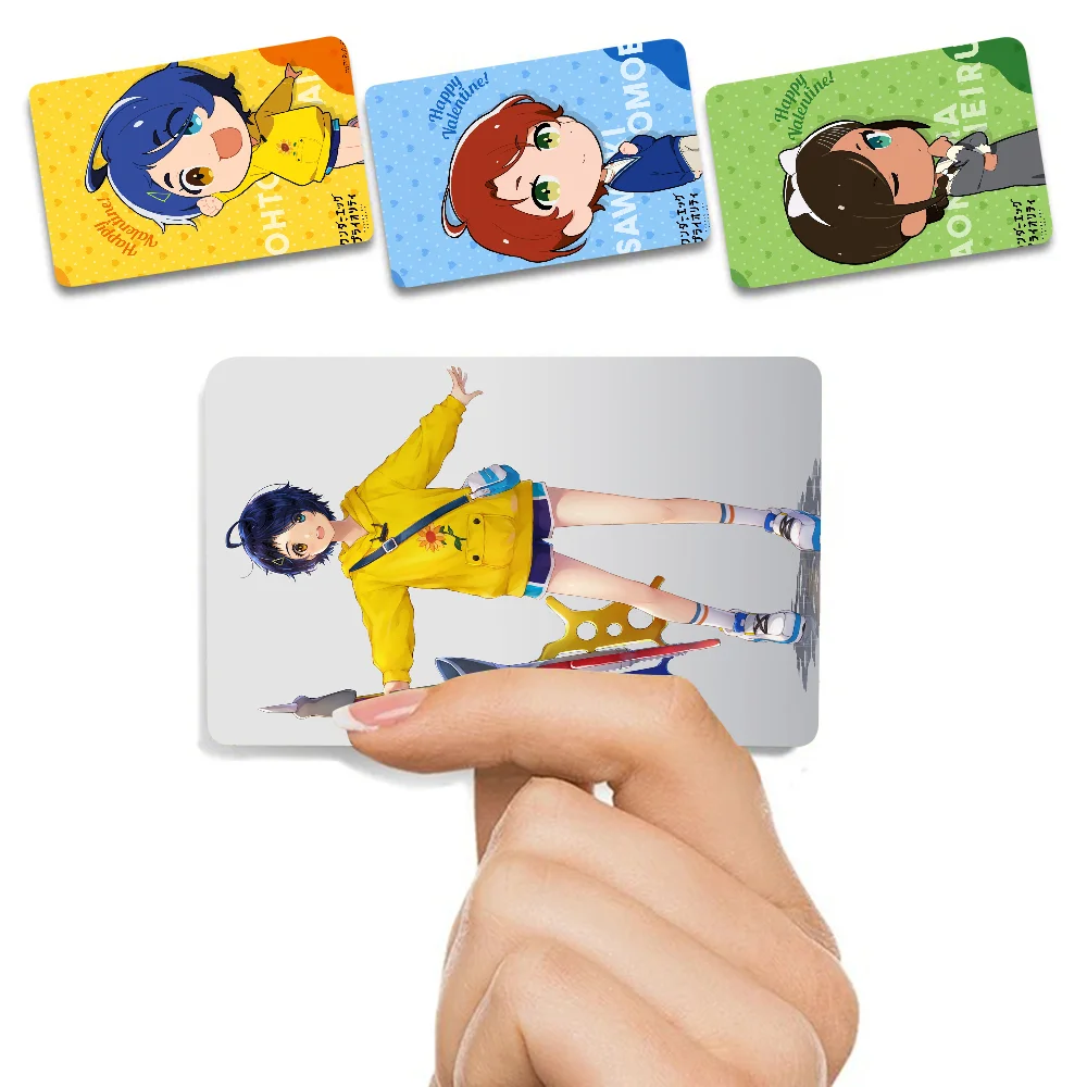 

Anime Wonder Egg PriorityAnmie Sticker Film Skin Cover For Credit Card Debit Bank Card Front