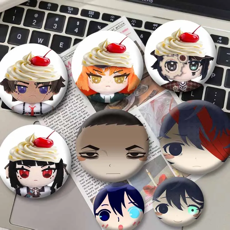 Pop Game Limbus Company Enamel Pins Hong Lu Ishmael Faust Yi Sang Coin Brooch Cartoon Cosplay Badge for Bag Jewlery Accessory