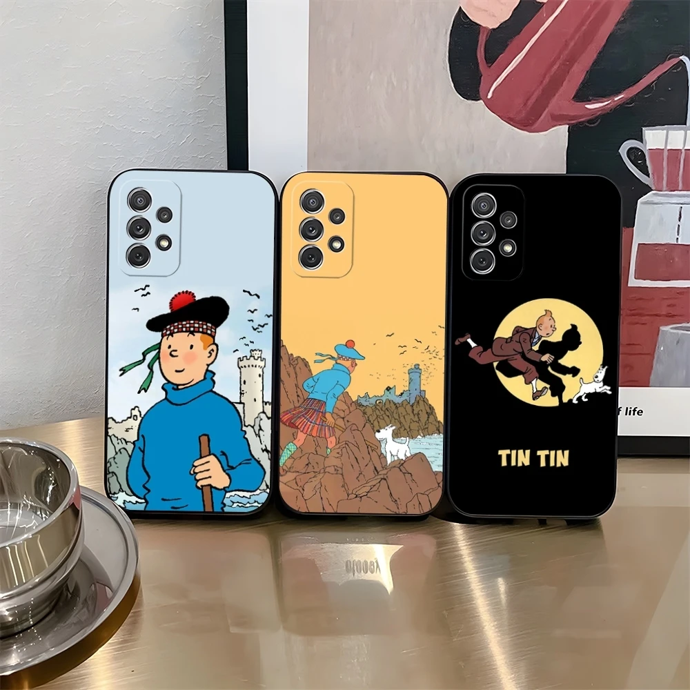 Чехол для телефона «Приключения Тинтин» для Samsung Galaxy S24 S21 S23 S22 S20 Ultra Fe Plus A34 A54 A24 A52 A53 M54 Cover