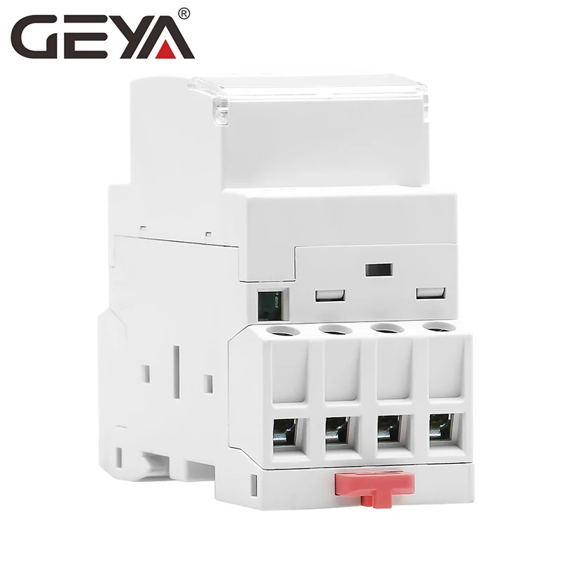 GEYA GYHC 4P 25A 4NC 4NO 2NO2NC 3NO1NC Din Rail Type Household Modular Contactor 50/60Hz Automatic AC Contactor